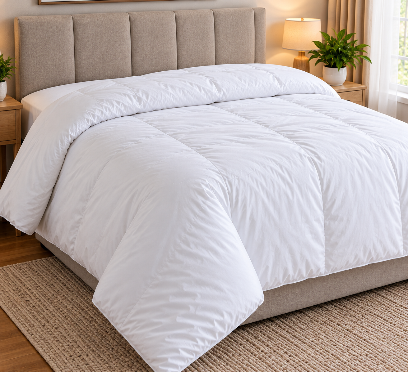 Casa Collection Duvet Inner – White | 3/4 Bed | 200G