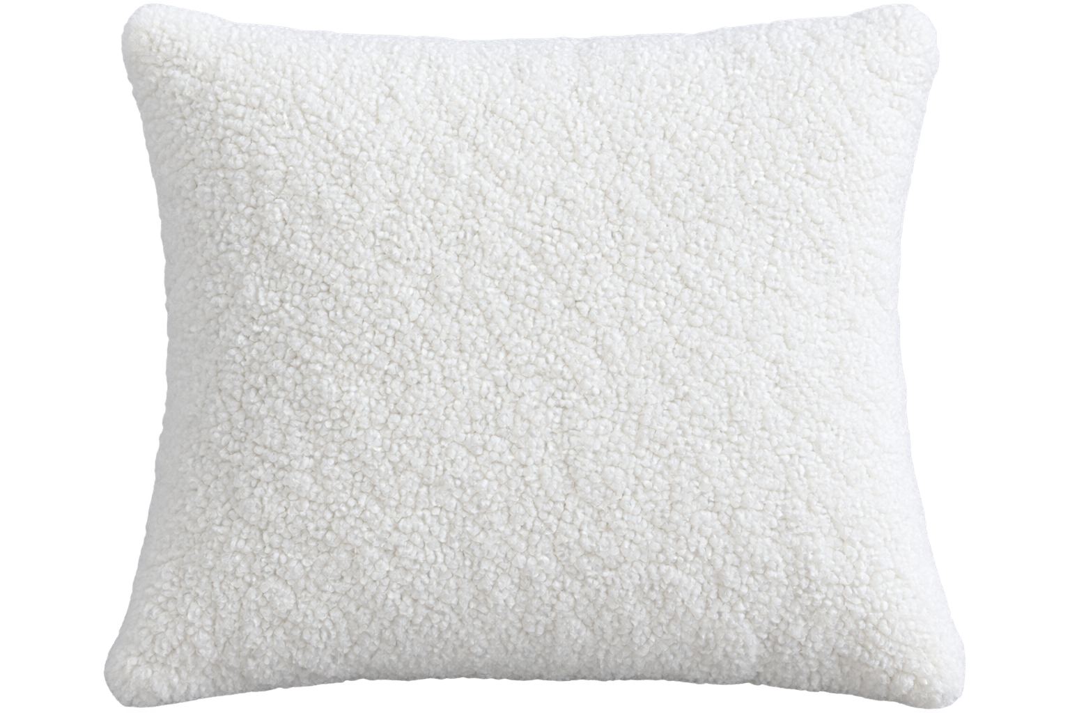 Luxury Teddy Fleece Scatter Cushion – White - Image 2