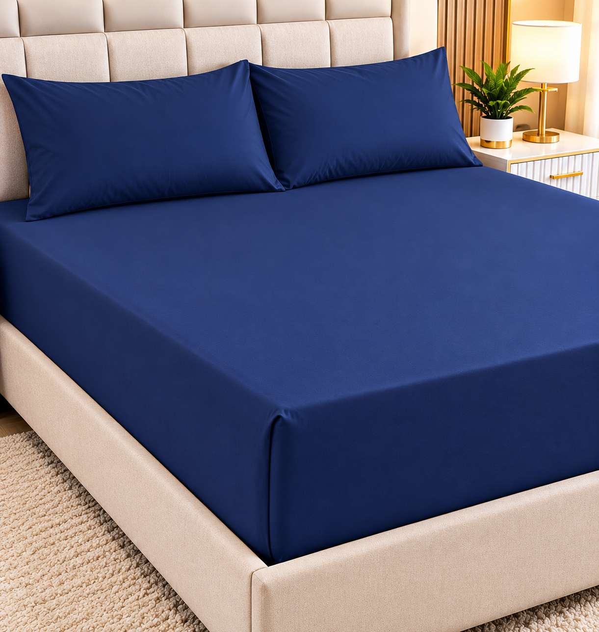 Pierre Cardin Sheet Set – Navy Blue