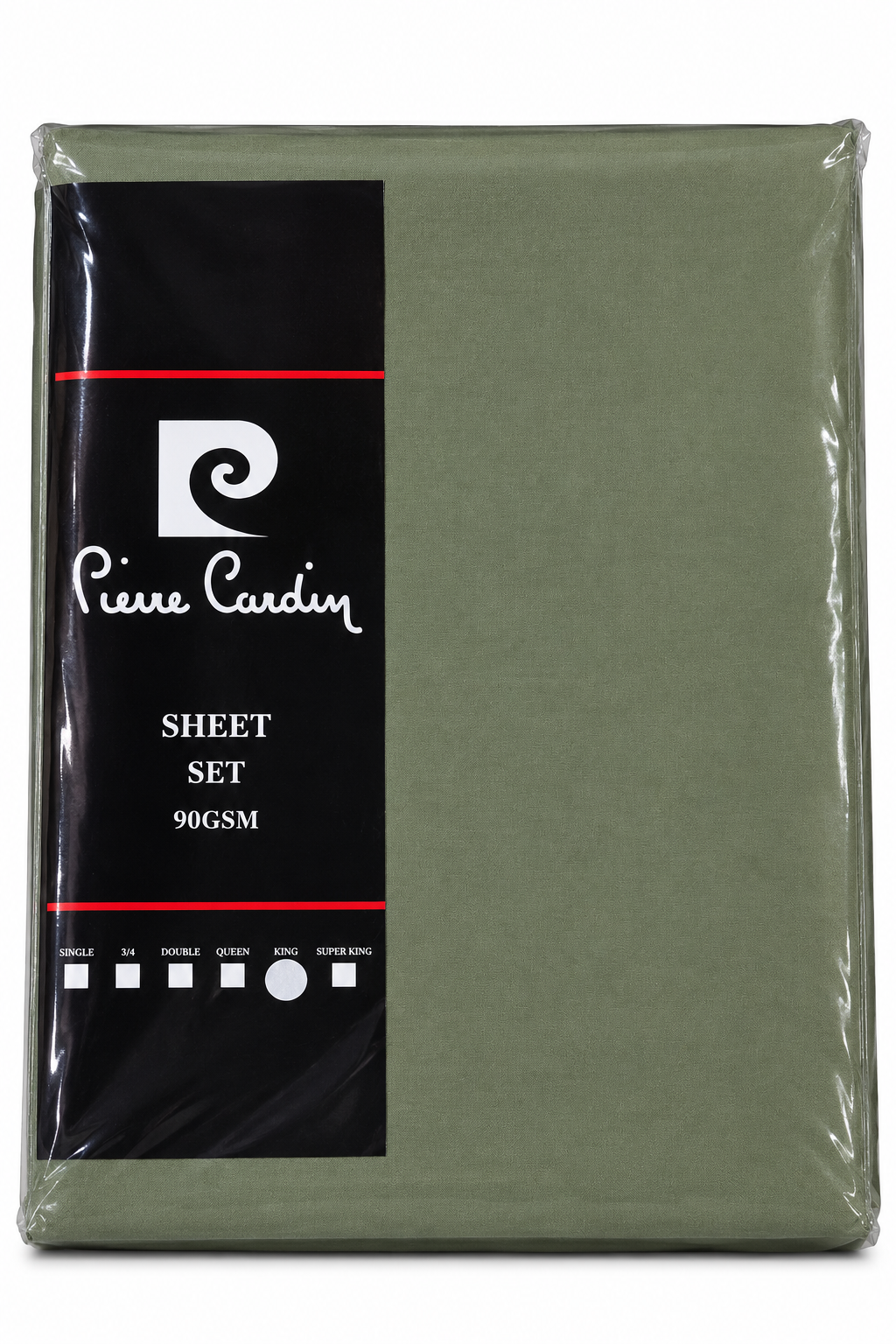 Pierre Cardin Sheet Set – Sage Olive Green - Image 2