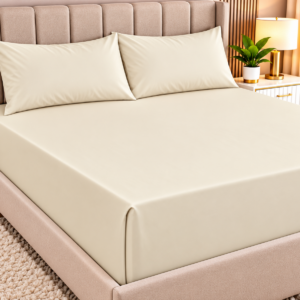 Pierre Cardin Fitted Sheet Set – Cream