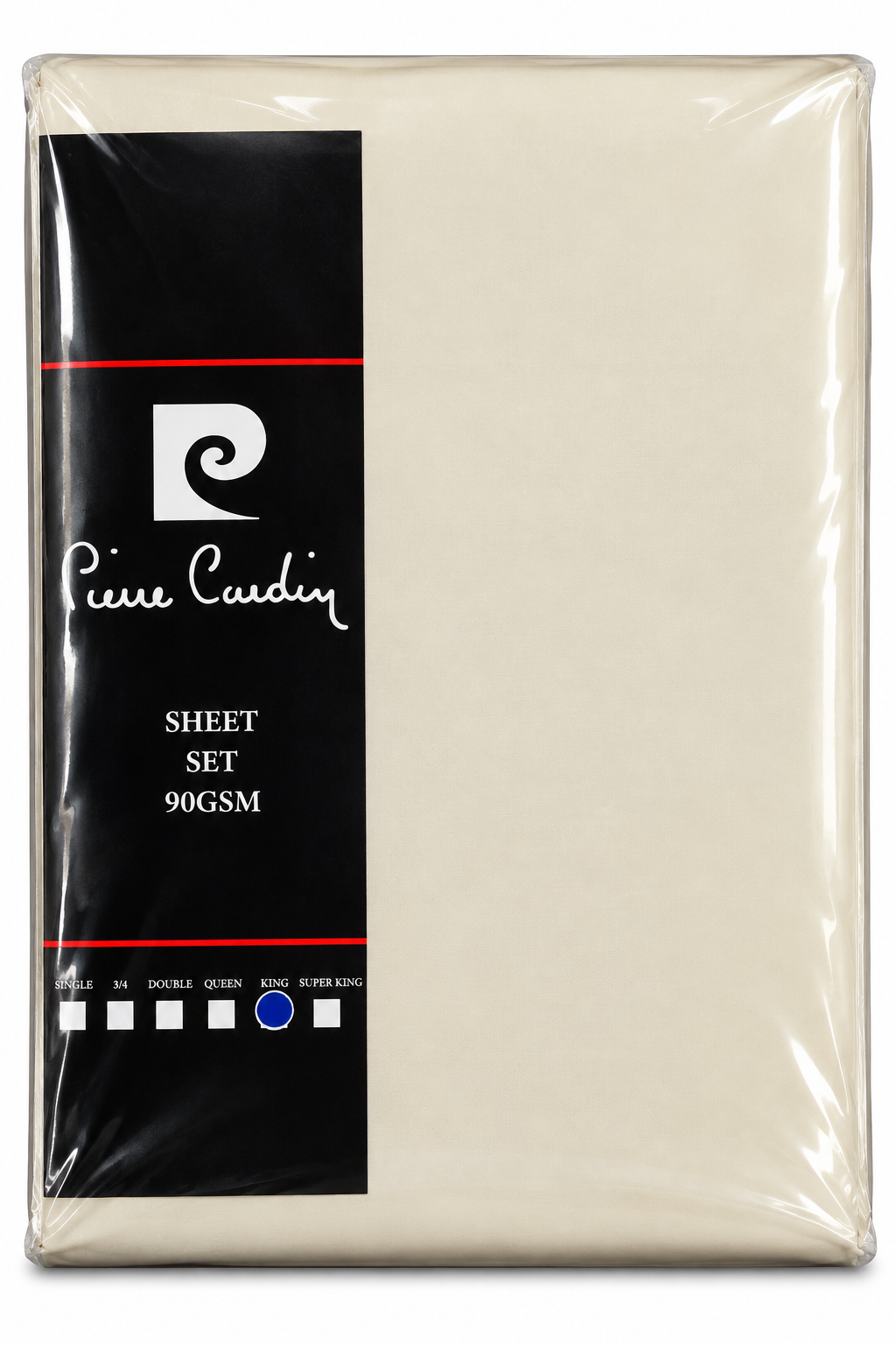 Pierre Cardin Fitted Sheet Set – Cream - Image 2