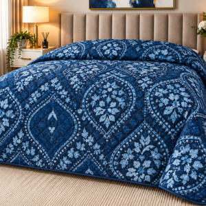 Pierre Cardin Le Intro Collection – Silky Feel Microfibre Quilt (Navy Blue)