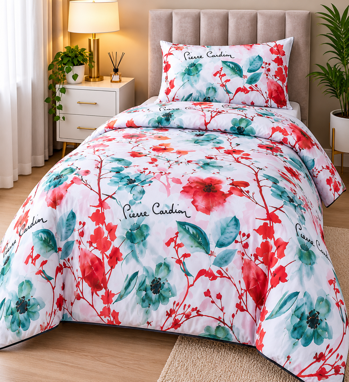 Pierre Cardin Monroe – Silky Feel Duvet Cover Set - Monroe