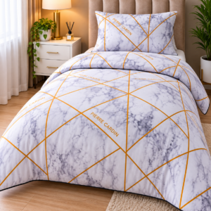 Pierre Cardin Oyster 144 Thread Count Duvet Cover Set – Oyster