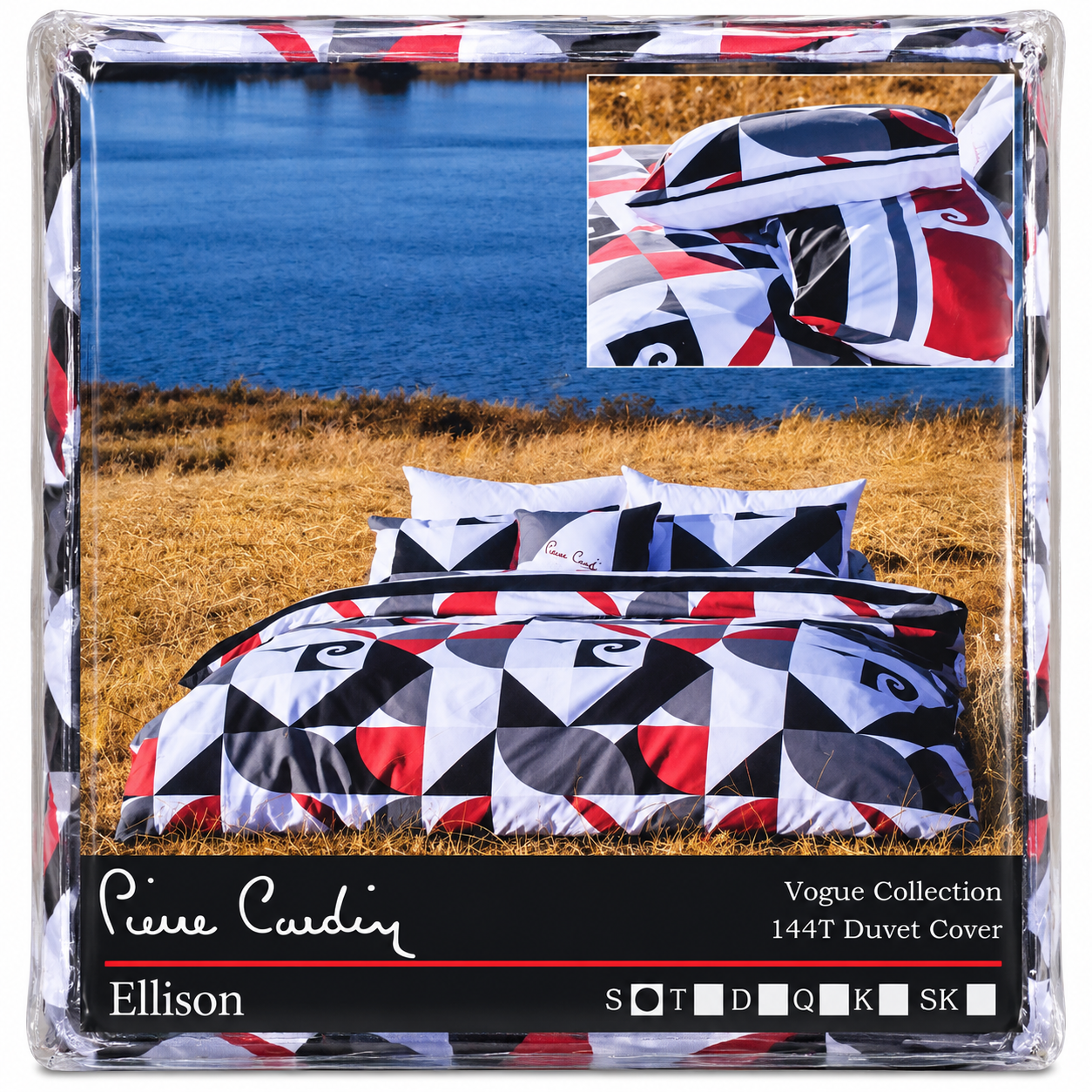 Pierre Cardin Ellison 144 Thread Count Duvet Cover Set – Ellison - Image 2