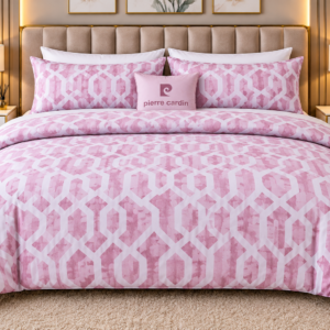 Pierre Cardin Abstract Trellis 144 Thread Count Duvet Cover Set