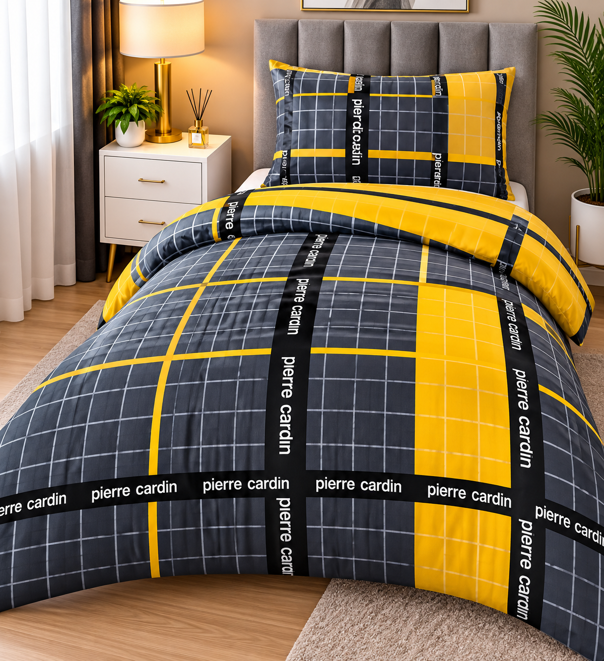 Pierre Cardin Paramount 144 Thread Count Duvet Cover Set