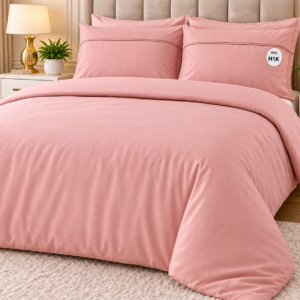 Horrockses 180TC Percale Duvet Cover Set – Blush Pink