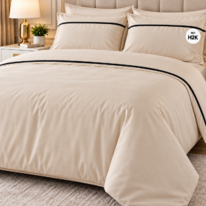 Horrockses 180TC Percale Duvet Cover – Champagne Beige