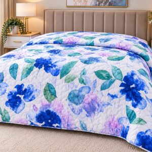 Pierre Cardin Le Intro Silky Feel Microfibre Quilt – Blue Floral