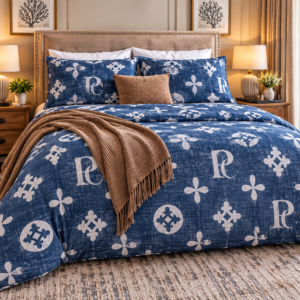 Pierre Cardin  Duvet Cover  Monogram Denim 3Pcs