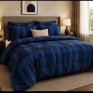 Pierre Cardin Soft and Lofty Comforter – Navy Blue