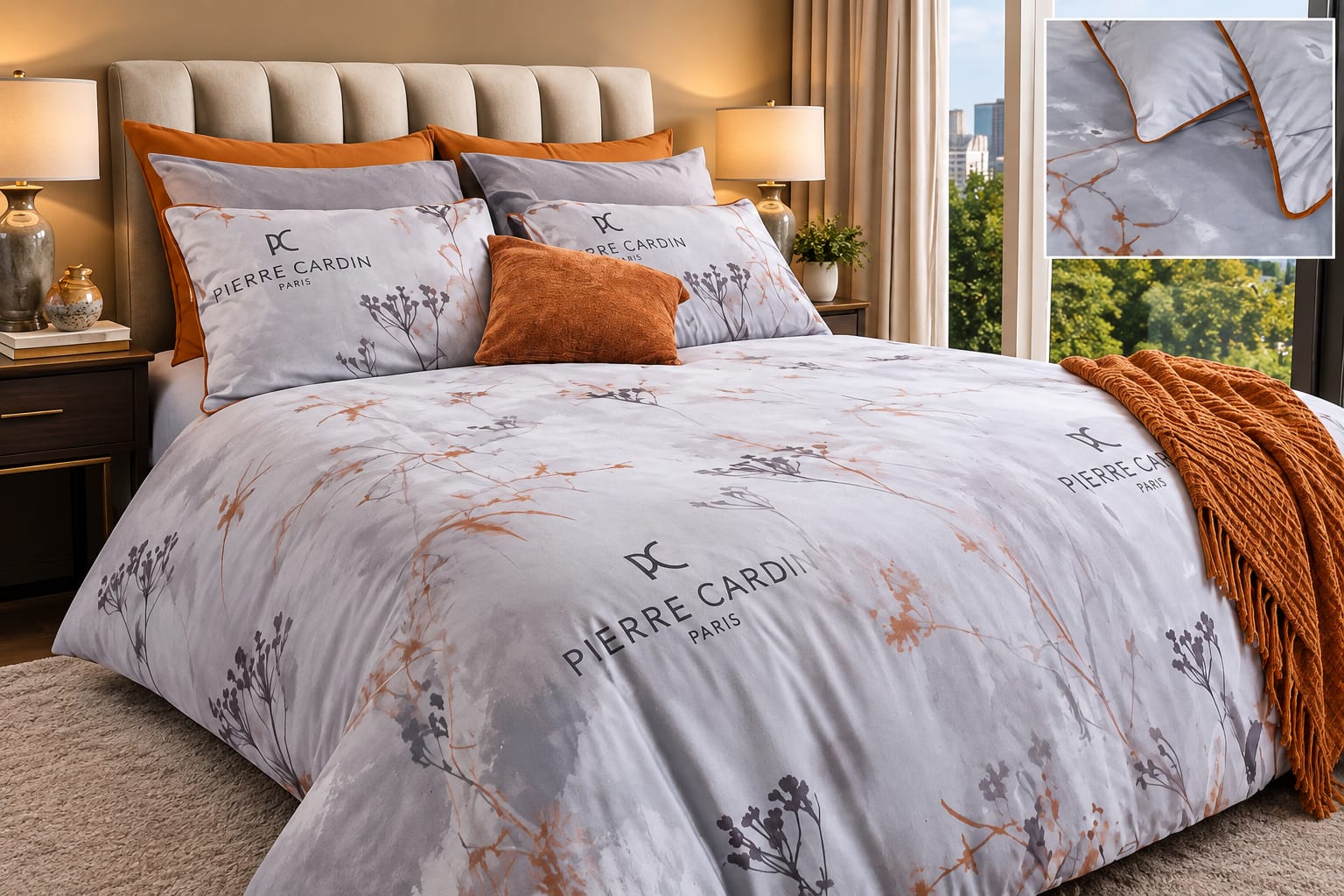Pierre Cardin Floral Duvet Cover Set – Le Intro Collection