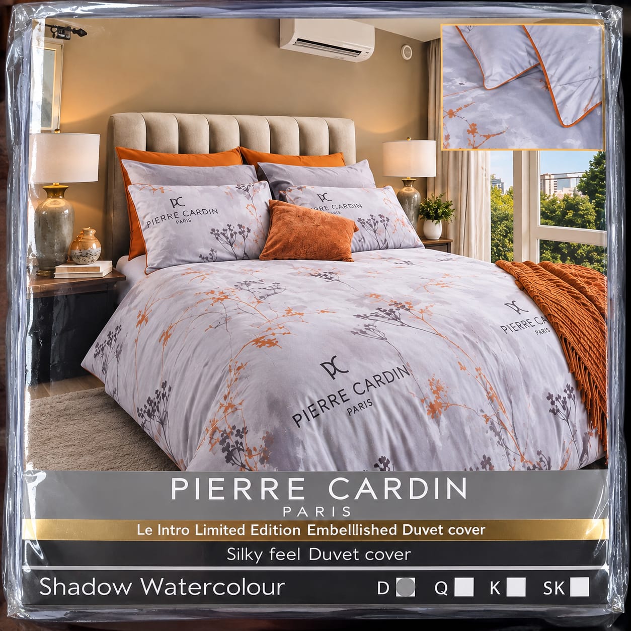 Pierre Cardin Floral Duvet Cover Set – Le Intro Collection - Image 2