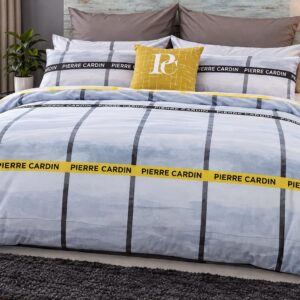 Pierre Cardin Dixon Check Duvet Cover Set – Vogue Collection, 144TC